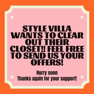 Closet Clearance Sale - Make an Offer